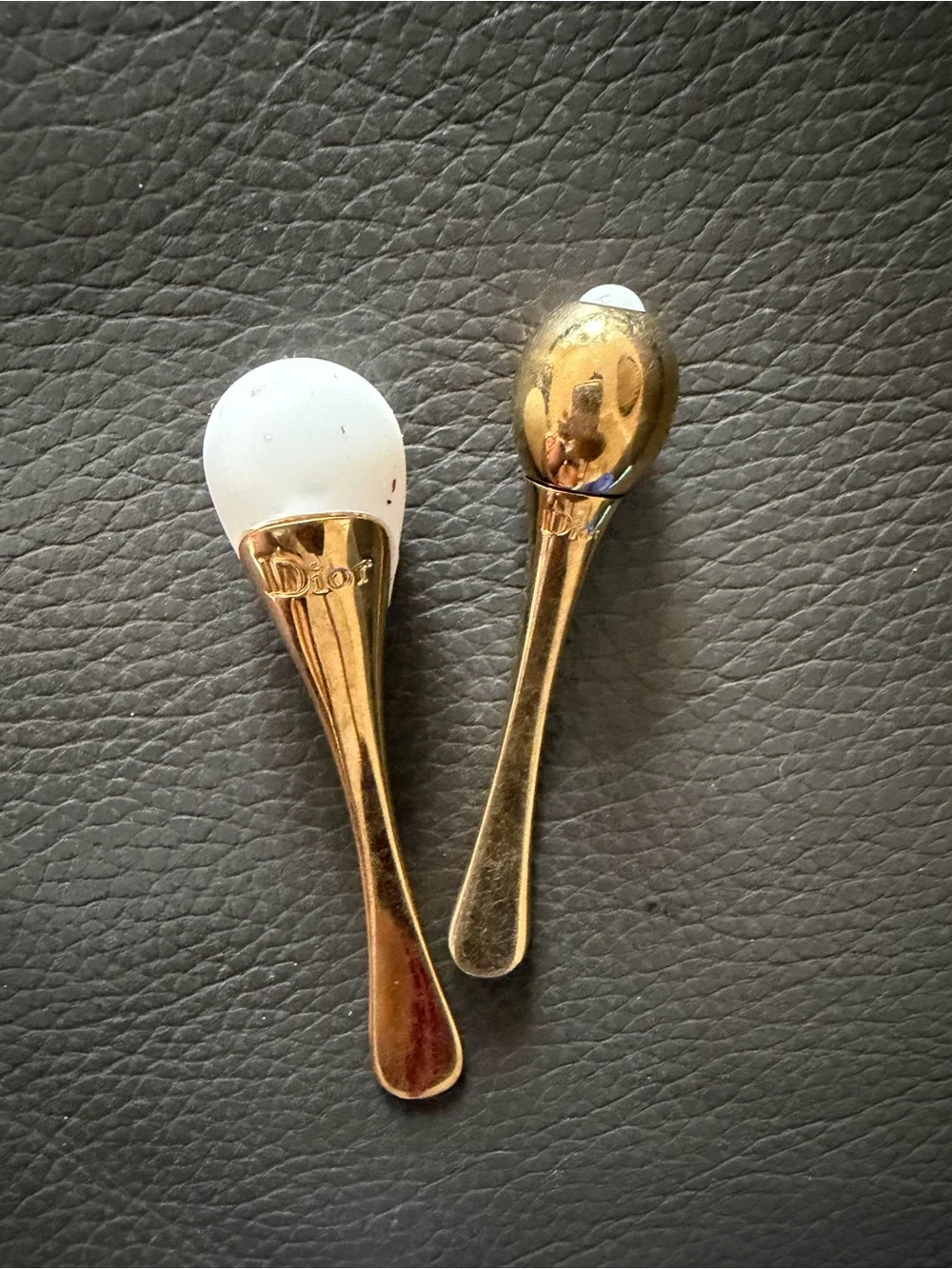 Dior Gold Facial Massage Tools with White Silicone Tips